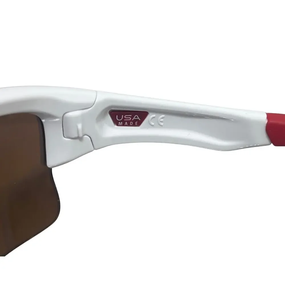 Oakley Quarterly Jacket Youth Fit Polished White Fire Iridium Sunglasses